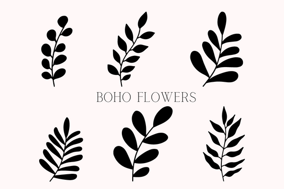 Download Boho Abstract Botanical Leaves Flower - Flower Collection
