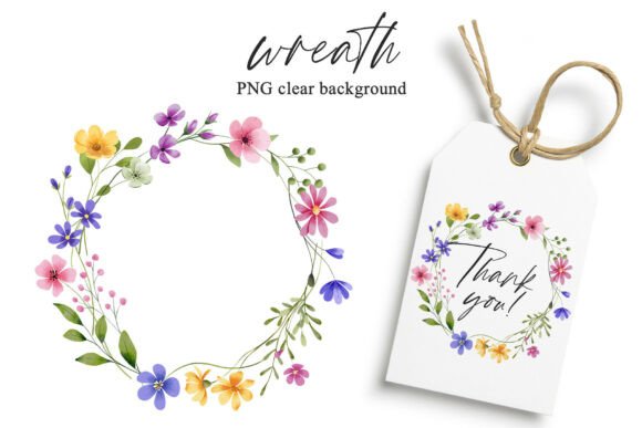 Download Wreath Wild Flowers, Frame, Hand Drawing - Flower Collection